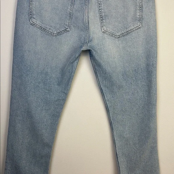 NWT Agolde Riley High Rise Straight Crop Jeans in Bitter Size 29 Cotton Stretch - Picture 12 of 16